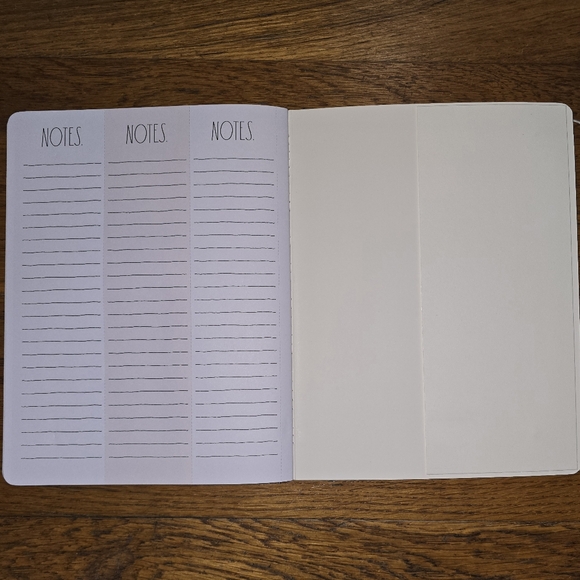 New Rae Dunn 2026 Monthly Planner 12-month Black/Ivory Stripes Calendar - Picture 6 of 13